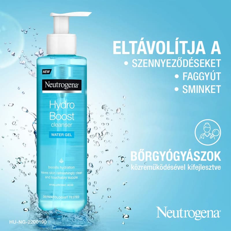 Neutrogena Hydro Boost hidratáló arctisztító gél