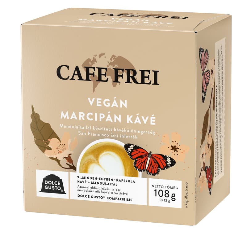 Café Frei Vegán Marcipán Kávé  Dolce Gusto kompatibilis kávékapszula