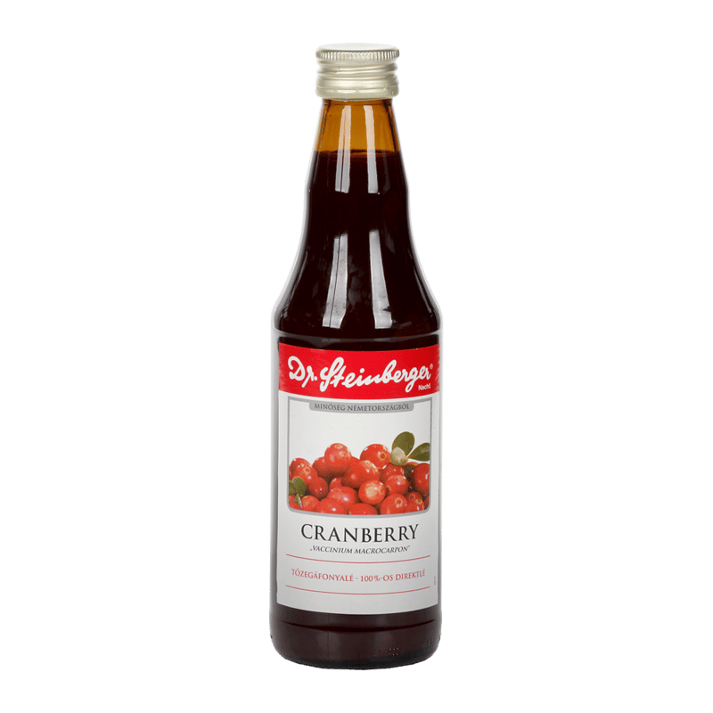 Dr.Steinberger Tőzegáfonya 100% ivólé 330ml