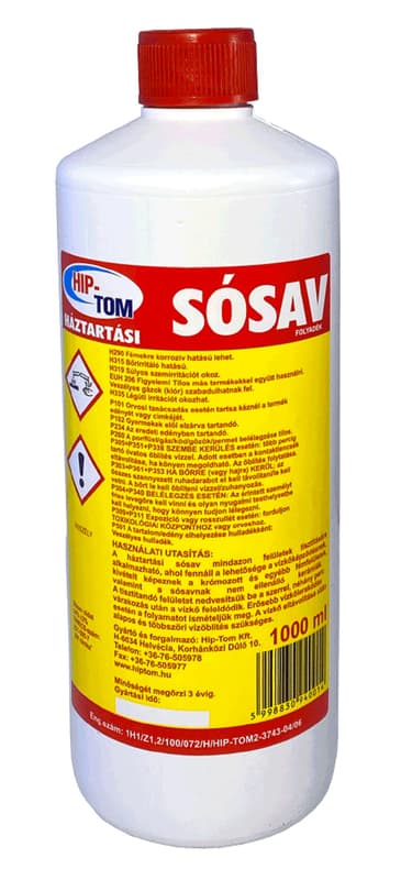 Hip-Tom háztartási sósav, 1 liter
