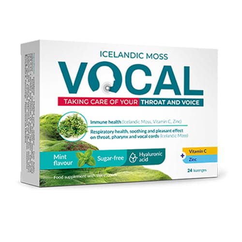 Vocal szopogató tabletta menta ízű 24 db