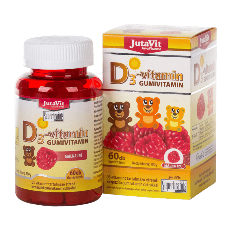 JutaVit Vitamin D3 gum vitamin 60x