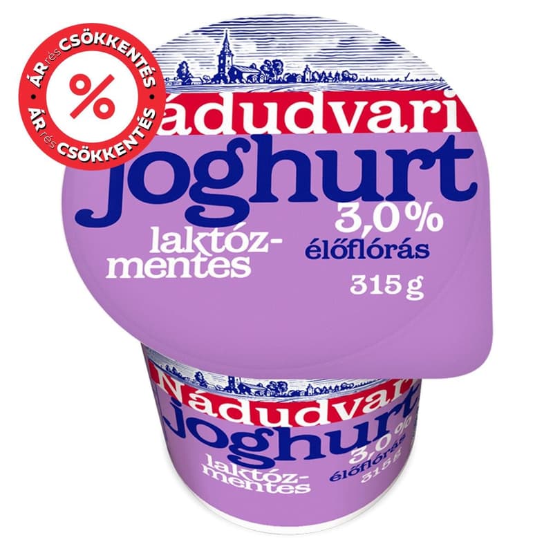 Nádudvari Laktózmentes élőflórás joghurt 3%