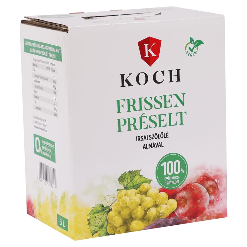 Koch Frissen Préselt Irsai Szőlőlé almával
