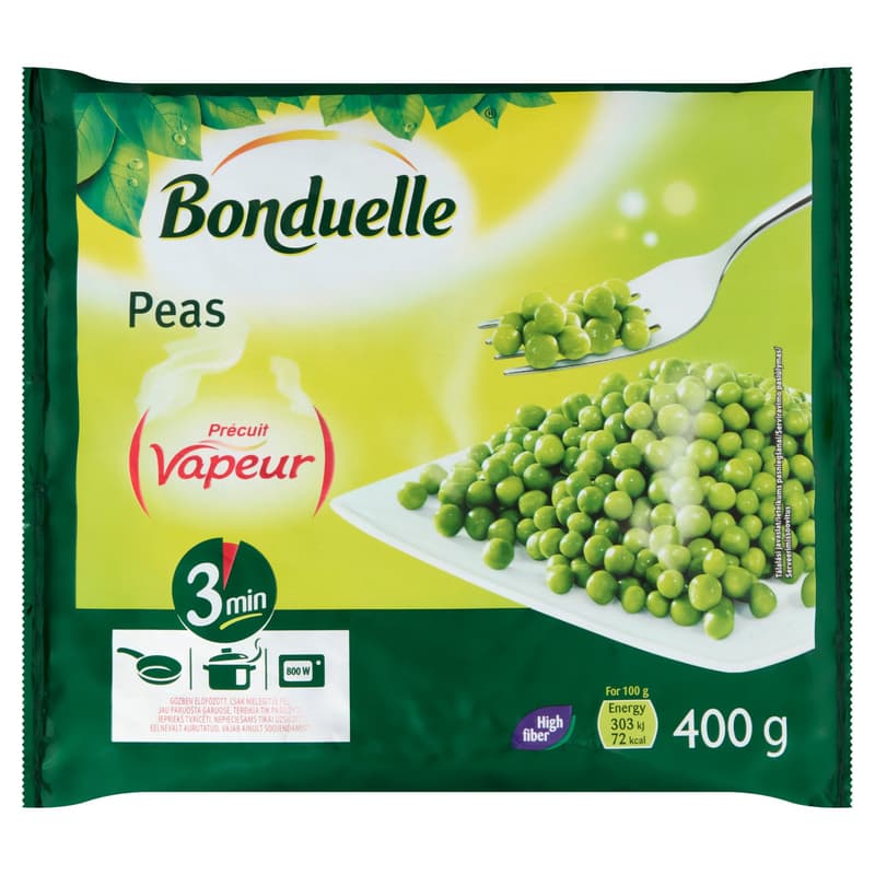 Bonduelle Vapeur gyorsfagyasztott zöldborsó