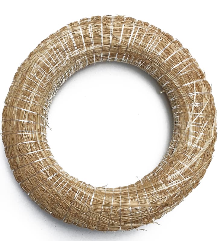 Szalma koszorú alap 25 cm
