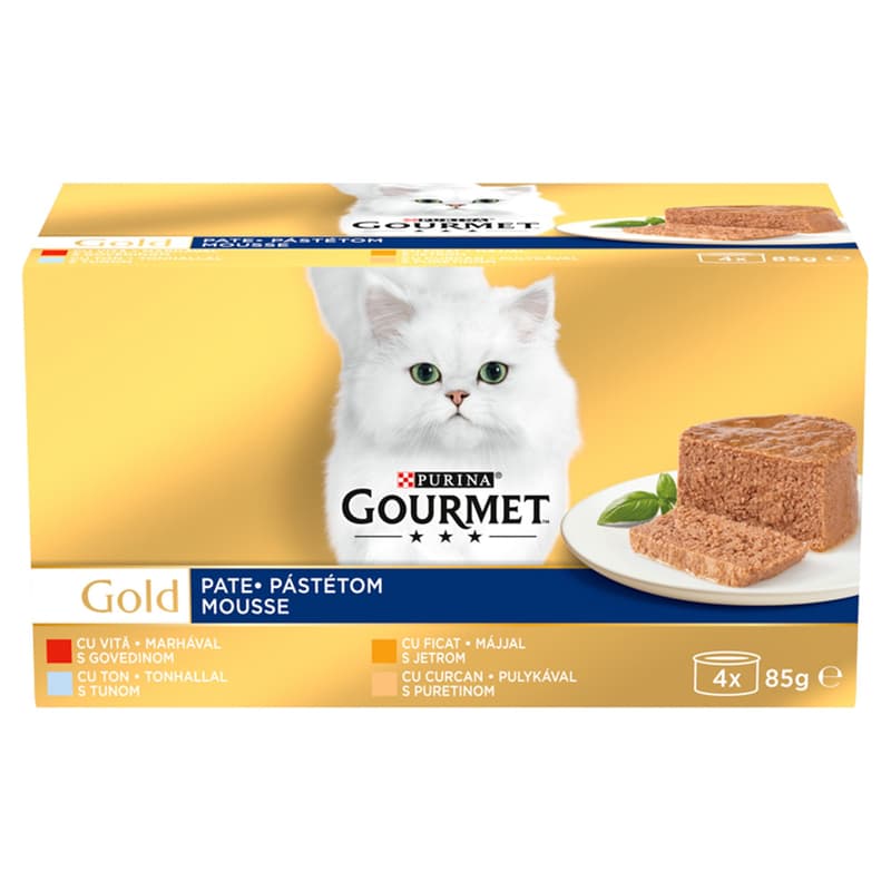 GOURMET GOLD, mousse multipack 4x85g