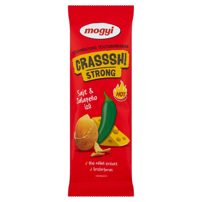 Mogyi STRONG Dry Roasted Peanuts In Cheese And Jalapeño Flavoured Batter