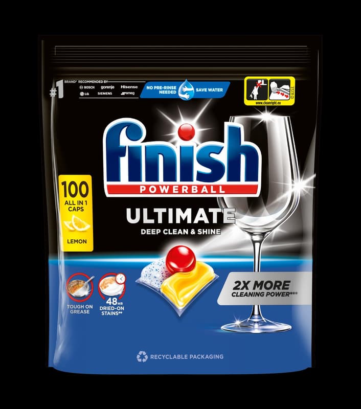 Finish Ultimate All in 1 mosogatógép kapszula, Citrom illat