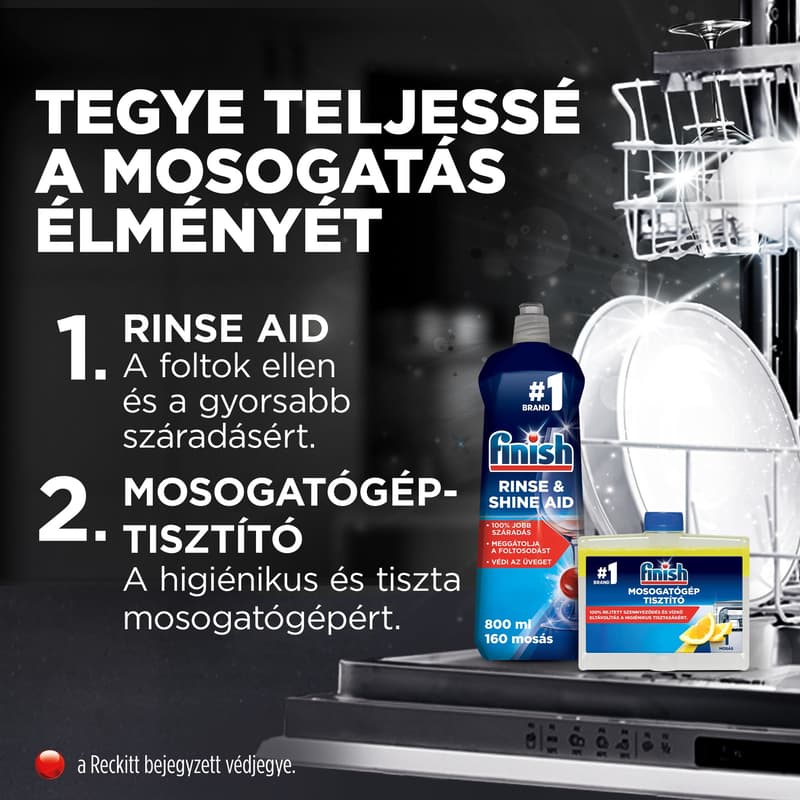 Finish Ultimate All in 1 mosogatógép kapszula, Citrom illat