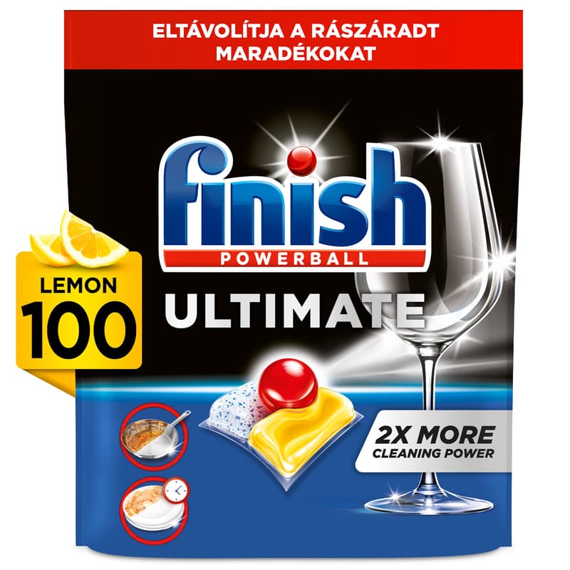 Finish Ultimate All in 1 mosogatógép kapszula, Citrom illat