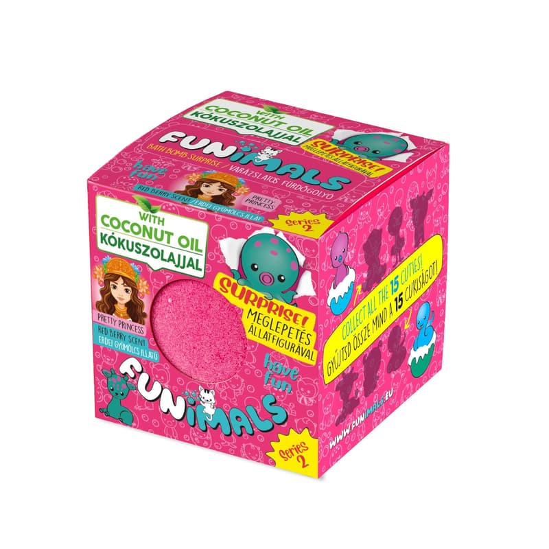 Funimals Have Fun fürdőgolyó Pretty Princess - Erdei gyümölcs illattal