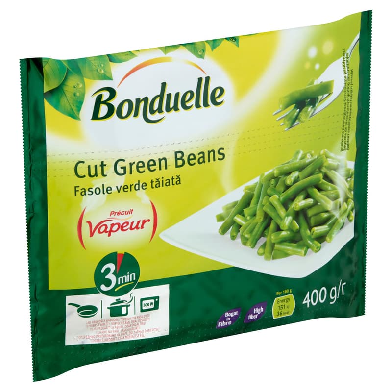 Bonduelle Vapeur green pods cut green beans