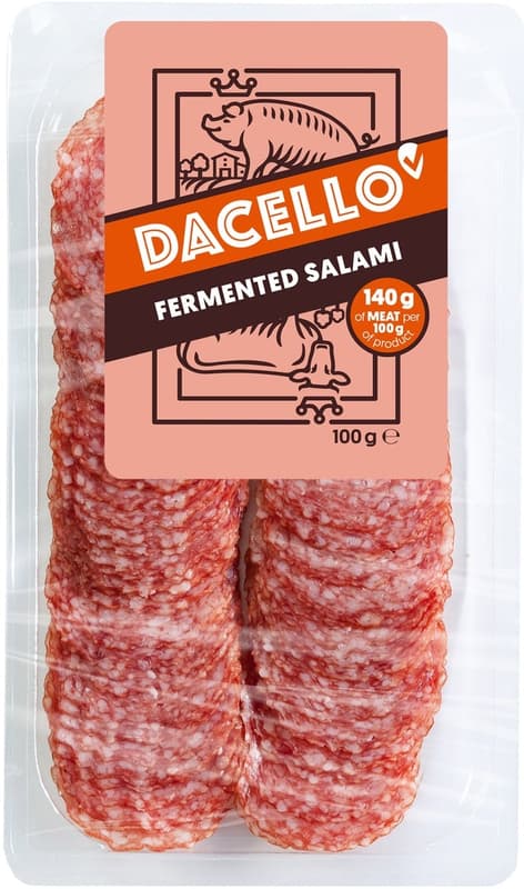 Dacello Csemege szalámi, szeletelt