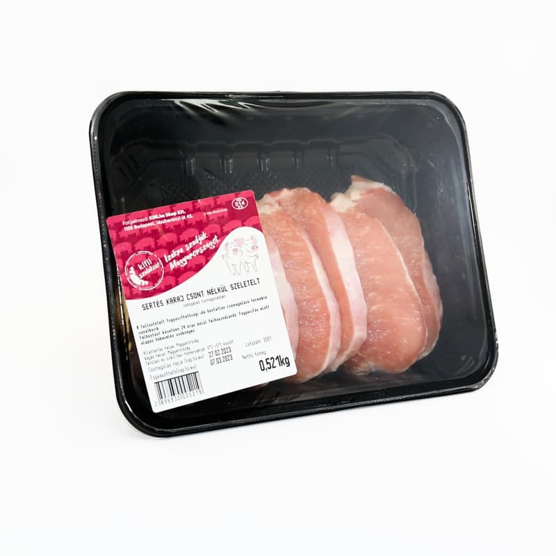 Kifli Szelekció Sertés karaj, szeletelt (csont nélkül, védőgázas csomagolásban)