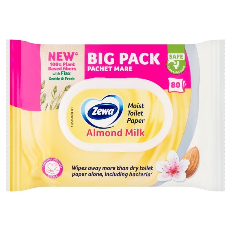 Zewa Almond Milk Bigpack nedves toalettpapír