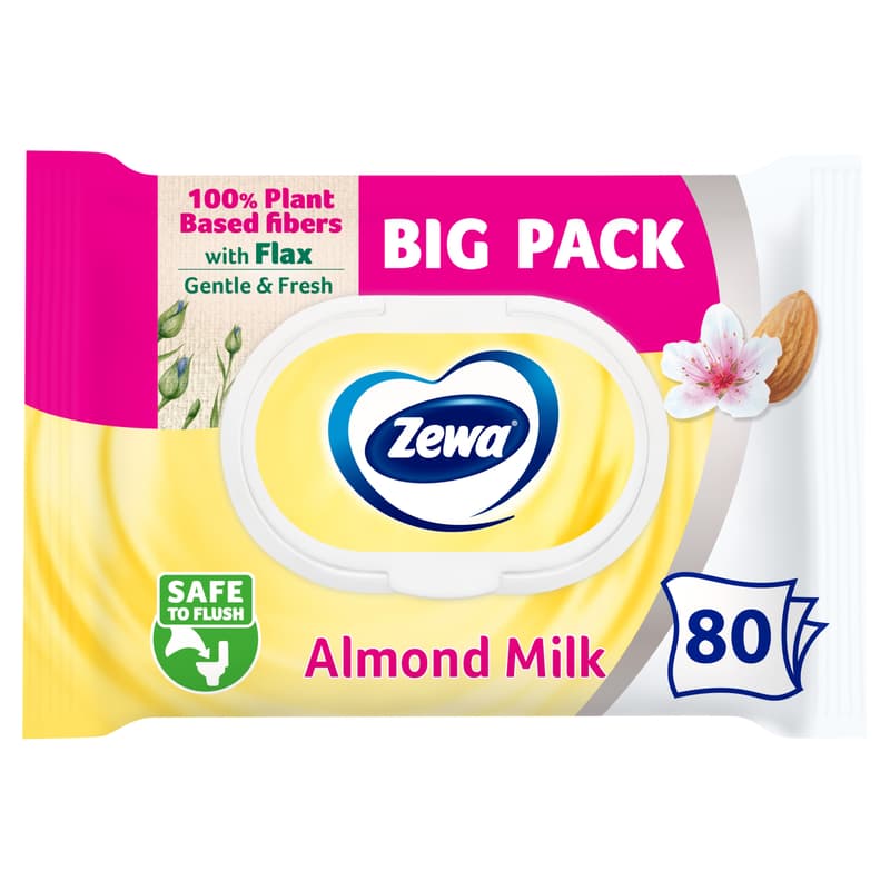 Zewa Almond Milk Bigpack nedves toalettpapír