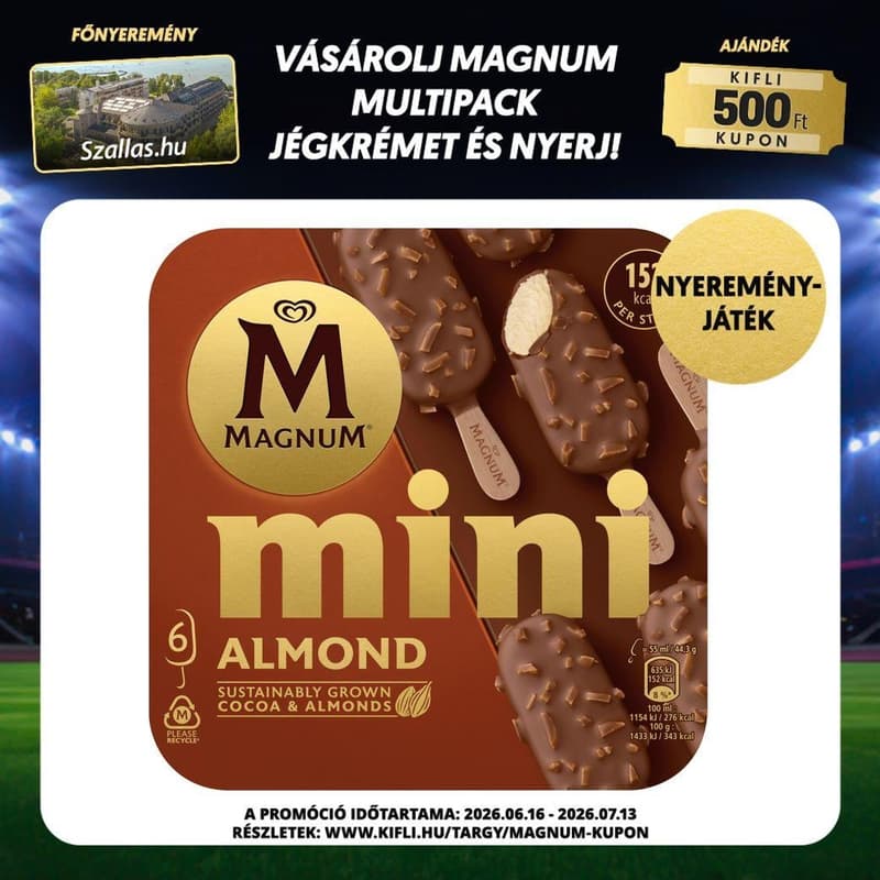 Magnum Mini Multipack Almond ice cream
