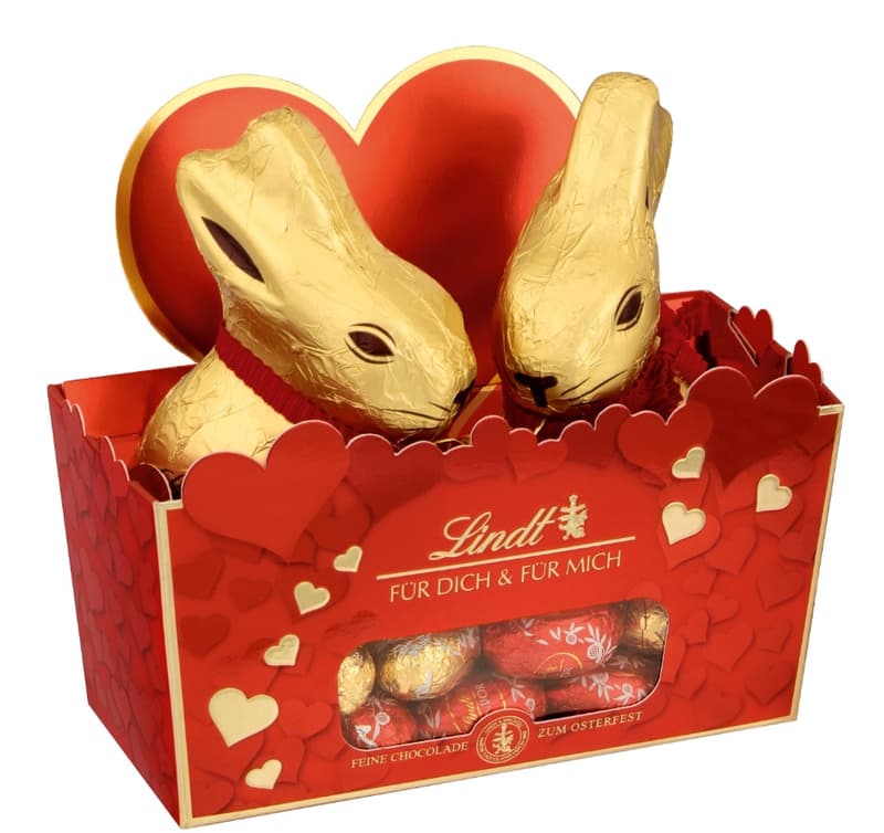 Lindt Én&Te Arany Nyuszi Csokoládé Tojásokkal