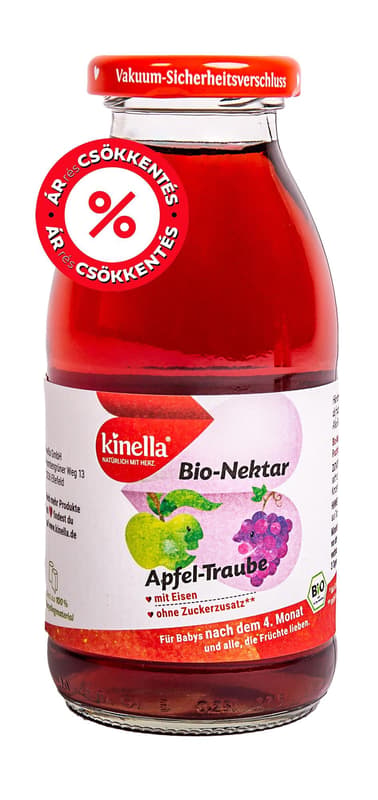 Kinella Bio 100% apple - red grape juice