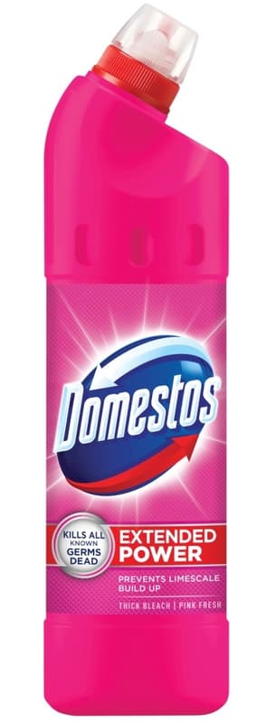 Domestos Extended Power Pink Fresh fertőtlenítő hatású folyékony tisztítószer, 750 ml