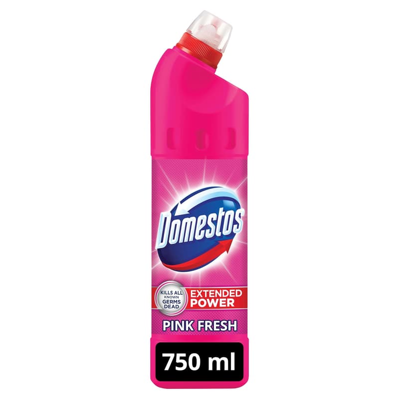 Domestos Extended Power Pink Fresh fertőtlenítő hatású folyékony tisztítószer, 750 ml