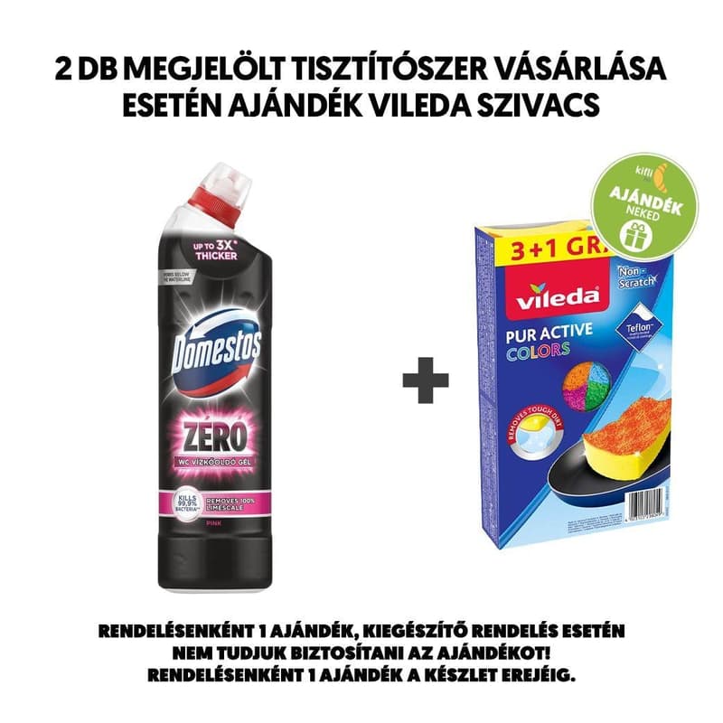 DOMESTOS Zero toilet Pink descaler