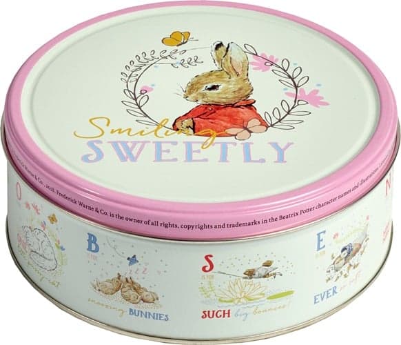 Jacobsens Danish Chocolate Chip Cookies in Peter Rabit Tin box