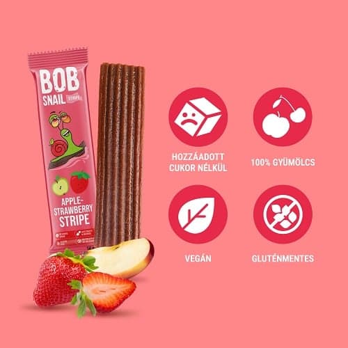 Bob Snail Gyümölcsszelet Alma-eper