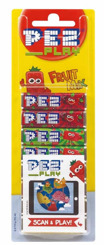 PEZ gyümölcsízű cukorka 8 db-os utántöltő