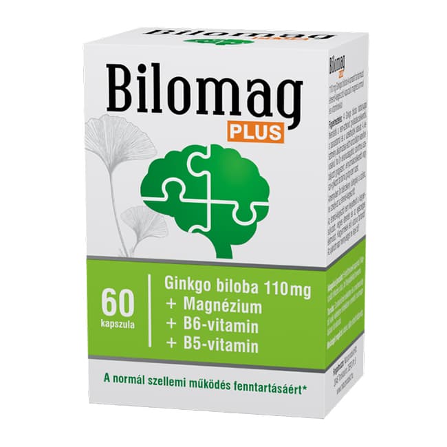 Bilomag Plus Ginkgo Biloba 110 mg kapszula 60 db
