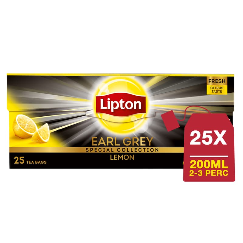 Lipton Earl Grey citrom ízű fekete tea
