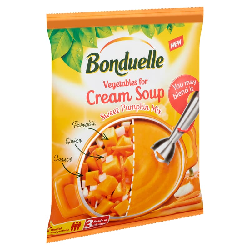 Bonduelle gyorsfagyasztott sütőtökös krémleves zöldségkeverék