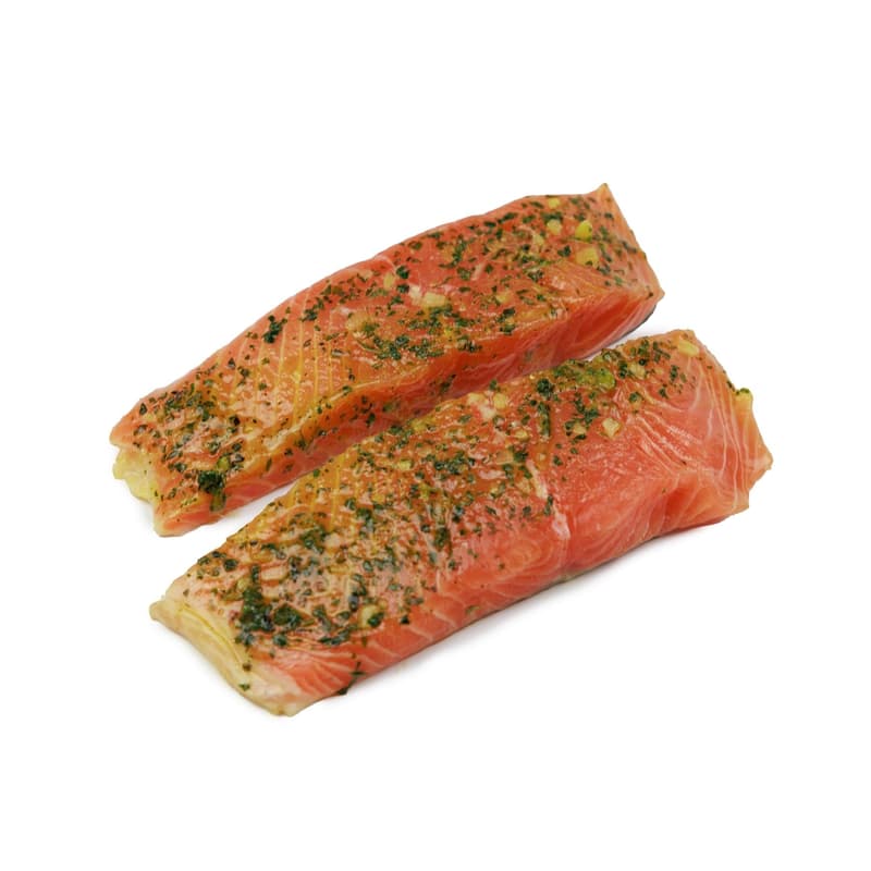 Zöldfűszeres-fokhagymás lazacfilé