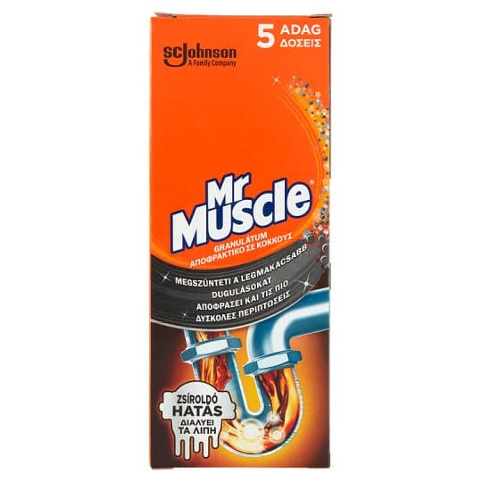Mr Muscle® Lefolyótisztító granulátum