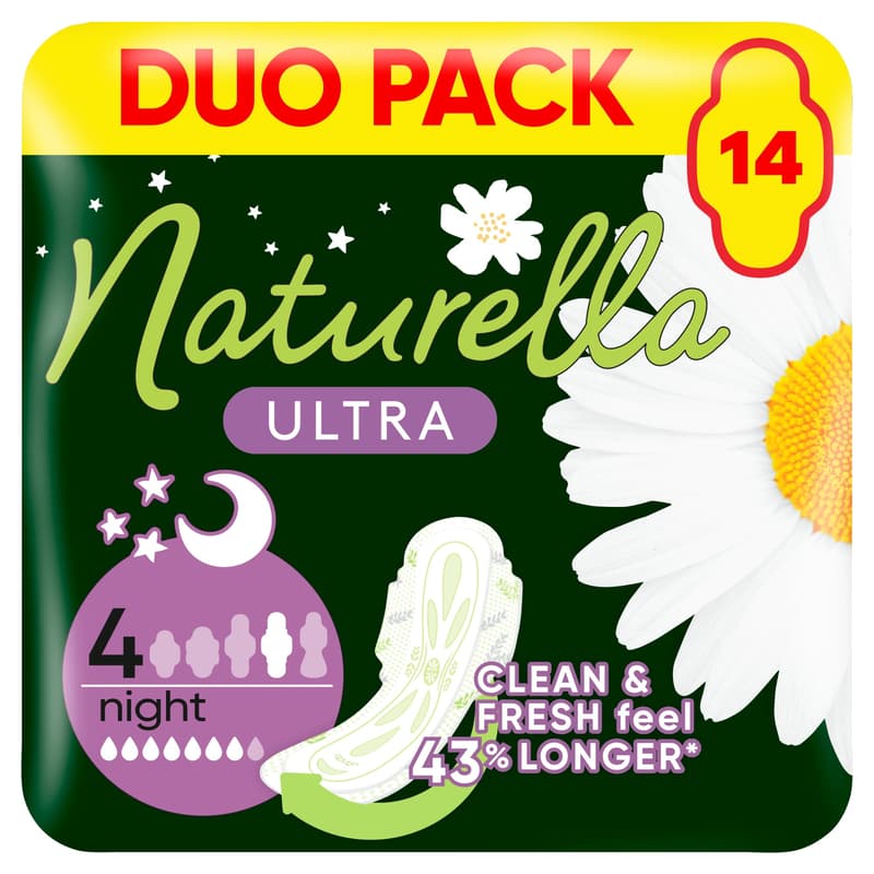 Naturella Ultra Night Egészségügyi Betét, 4-es méret