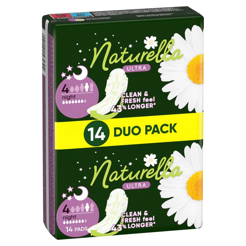 Naturella Ultra Night Egészségügyi Betét, 4-es méret