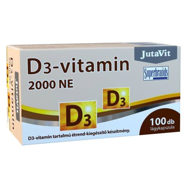 Jutavit D3-vitamin 2000NE lágykapszula 100 db