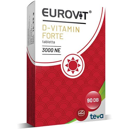 Eurovit D-vitamin 3000NE FORTE tabletta 90 db