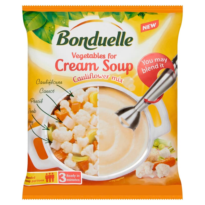Bonduelle gyorsfagyasztott karfiolos krémleves zöldségkeverék