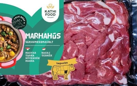 Hungarian variegated fresh striped beef shoulder
