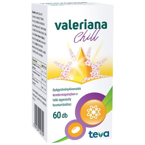 Valeriana Chill gyógynövény kivonatos lágy kapszula 60 db