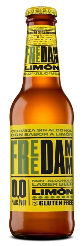 Non alcoholoc lemon flavored beer gluten free