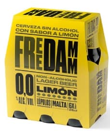 Non alcoholoc lemon flavored beer gluten free