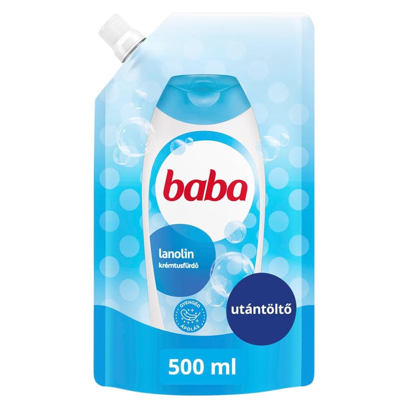 Baba krémtusfürdő utántöltő lanolin 500 ml