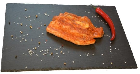 Pork collar flavored with summer grill liquid marinade
