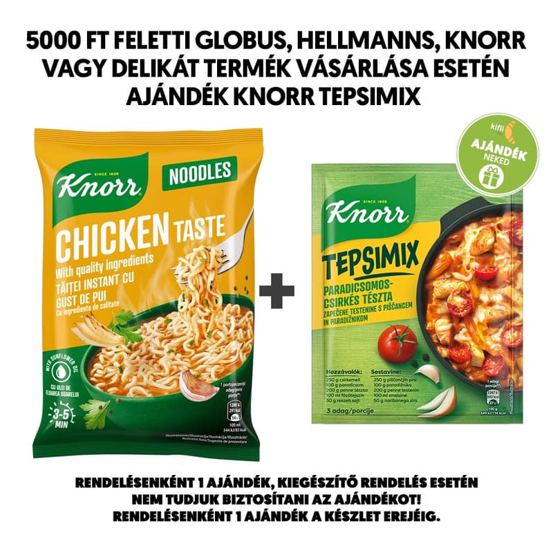 Knorr Noodles csirkés ízű instant tészta