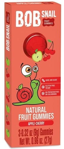 Bob-Snail Natural Apple-cherry jellies 27g