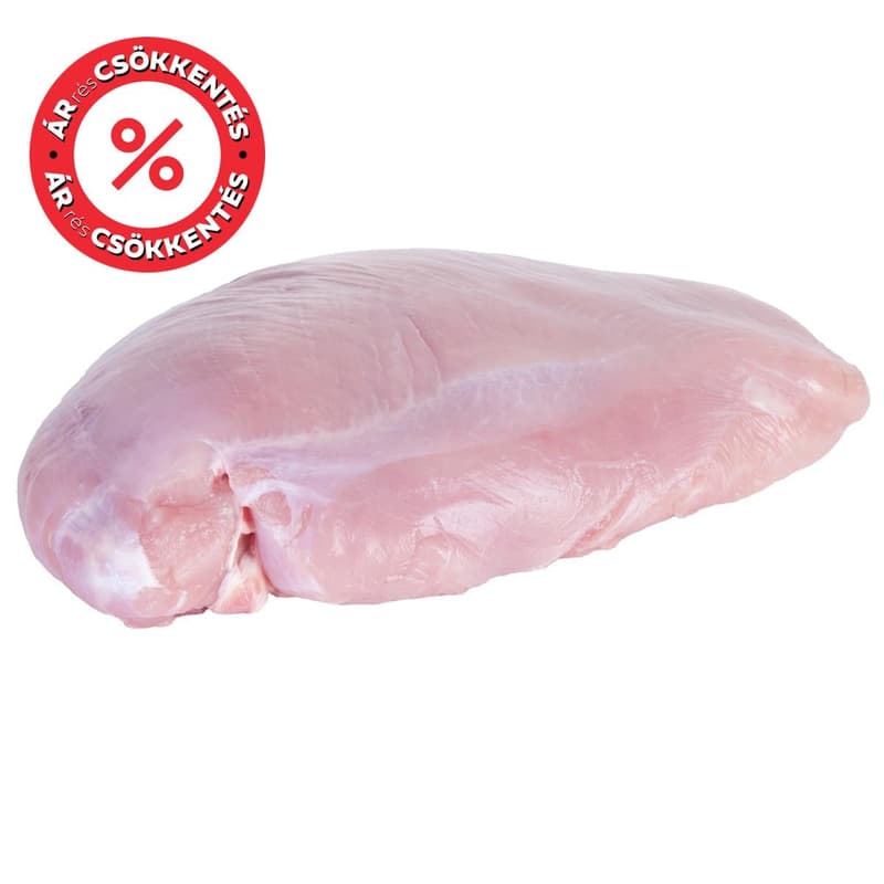 Fresh turkey breast fillets vacuum packed