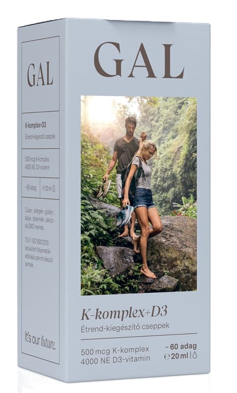 GAL K-komplex+D3-vitamin, 500 mcg K-komplex + 4000 NE D3 x 60 adag